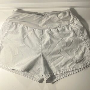 White Nike shorts